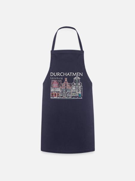 Lüneburg, Durchatmen, Stintmarkt Deutschland - Kochschürze - Navy