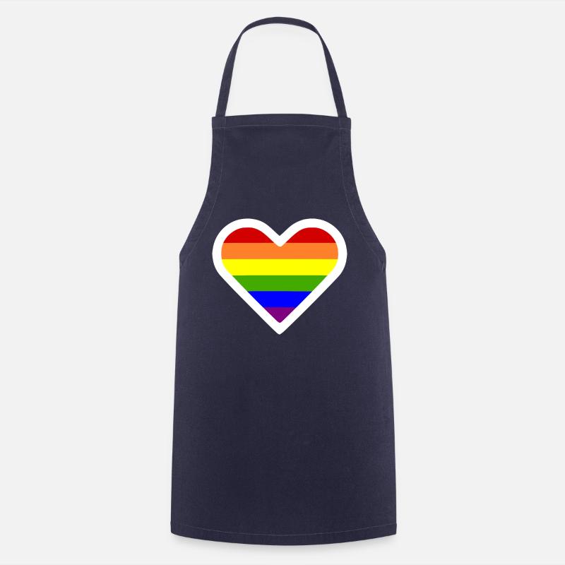 Lgbt - Tablier de cuisine - marine