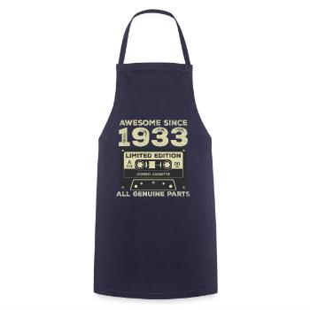 1933 Geburtstag geboren im Jahr 1933 Vintage Retro - Kochschürze - Navy - Vorne - AI Model Male 185 dark (185cm)