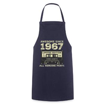 1967 Geburtstag geboren im Jahr 1967 Vintage Retro - Kochschürze - Navy - Vorne - AI Model Male 185 dark (185cm)