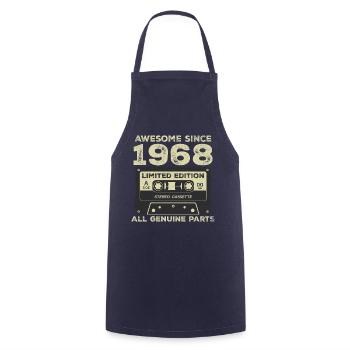 1968 Geburtstag geboren im Jahr 1968 Vintage Retro - Kochschürze - Navy - Vorne - AI Model Male 185 dark (185cm)