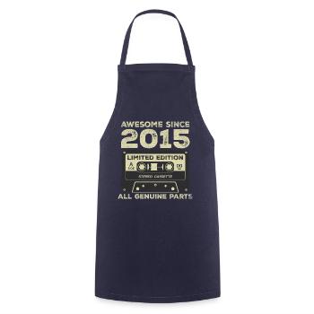 2015 Geburtstag geboren im Jahr 2015 Vintage Retro - Kochschürze - Navy - Vorne - AI Model Male 185 dark (185cm)