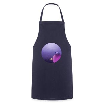 Planeten - Kochschürze - Navy - Vorne - AI Model Male 185 dark (185cm)