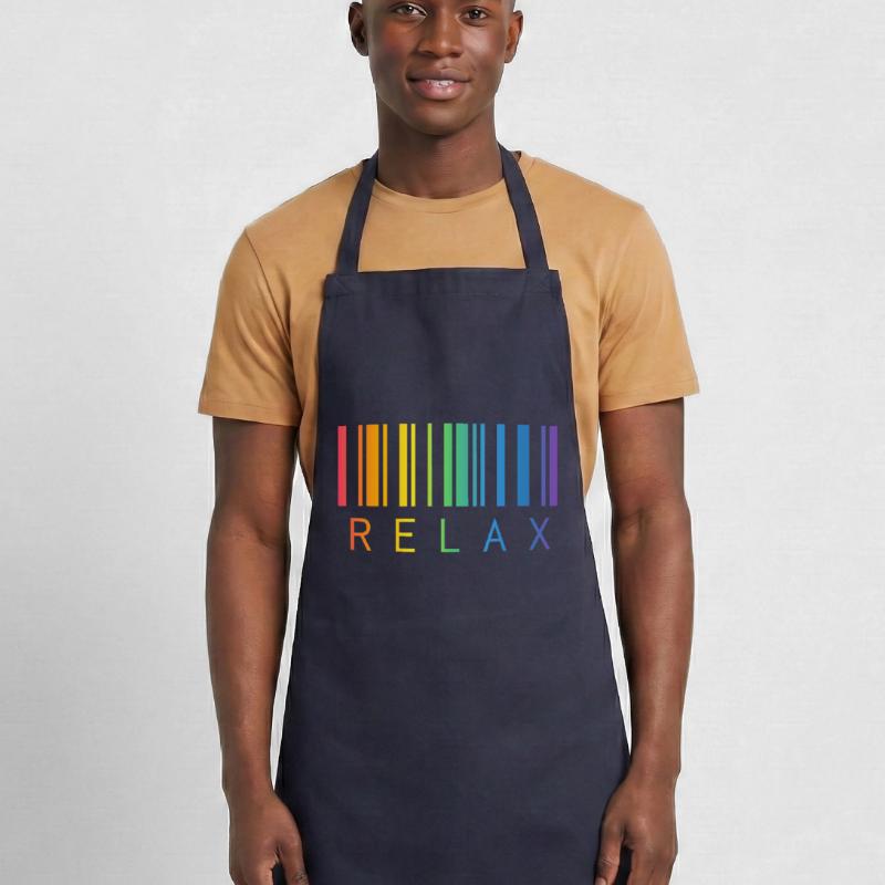 RELAX, CODE-BARRES, STRICHCODE Tablier de cuisine