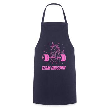 Unicorn Gym Club - Team Einhorn - Kochschürze - Navy - Vorne - AI Model Male 185 dark (185cm)