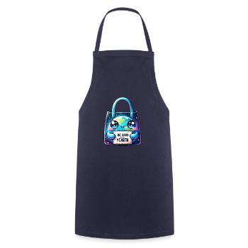 Be Good To The Earth Reusable Tote Bag Earth Day - Cooking Apron - navy - Front - AI Model Male 185 dark (185cm)