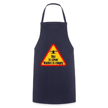Drohnenpilot lustige Zitate - Kochschürze - Navy - Vorne - AI Model Male 185 dark (185cm)