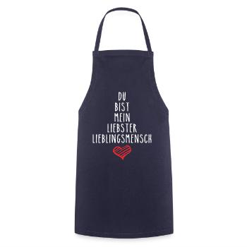 You are my favorite person - I love you - Cooking Apron - navy - Front - AI Model Male 185 dark (185cm)