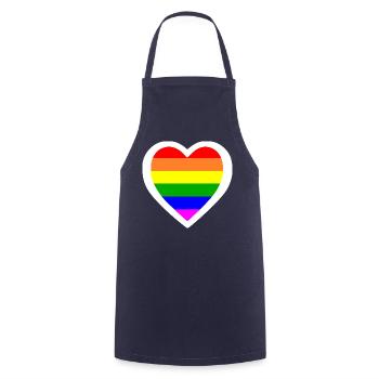 Lgbtq - Kochschürze - Navy - Vorne - AI Model Male 185 dark (185cm)
