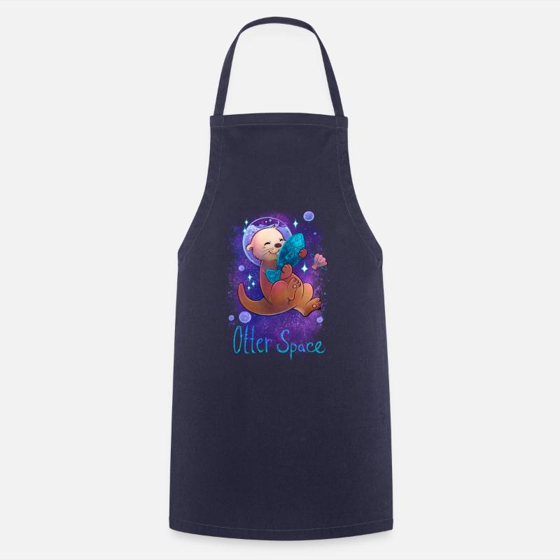 Otter Space - Cooking Apron - navy