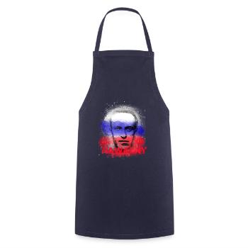 Freedom,Rebel,Russia,Flag - Cooking Apron - navy - Front - AI Model Male 185 dark (185cm)