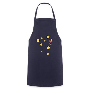Oranges, illustration, cocktail, aperoli, - Cooking Apron - navy - Front - AI Model Male 185 dark (185cm)