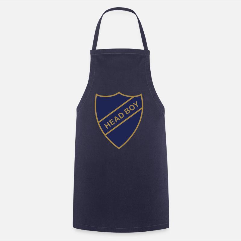 HEAD BOY BADGE - Cooking Apron - navy