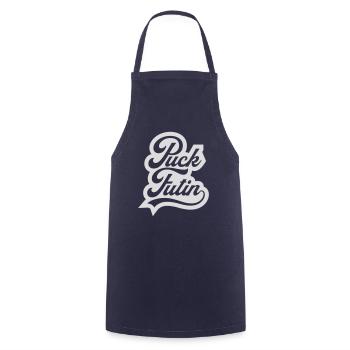 Conception du logo Puck Futin - Tablier de cuisine - marine - Devant - AI Model Male 185 dark (185cm)