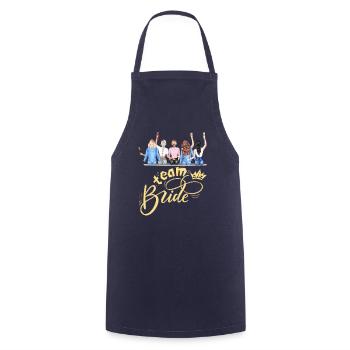 Bride bride wedding stag party bridesmaid party stag party - Cooking Apron - navy - Front - AI Model Male 185 dark (185cm)