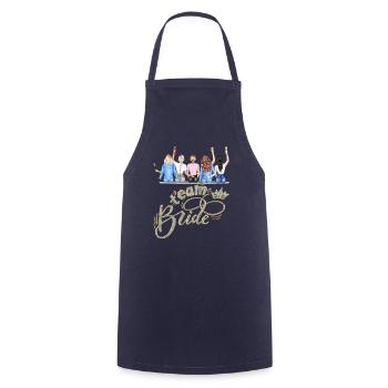 Bride bride wedding stag party bridesmaid party stag party - Cooking Apron - navy - Front - AI Model Male 185 dark (185cm)