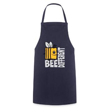 bee different saying quote - Cooking Apron - navy - Front - AI Model Male 185 dark (185cm)
