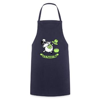 st_pattricks_sheep_b - Tablier de cuisine - marine - Devant - AI Model Male 185 dark (185cm)