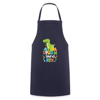 Cousin Cousin Saurus Rex Cousinsaurus - Tablier de cuisine - marine - Devant - AI Model Male 185 dark (185cm)