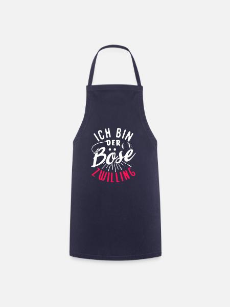 Ich bin der böse Zwilling - Kochschürze - Navy