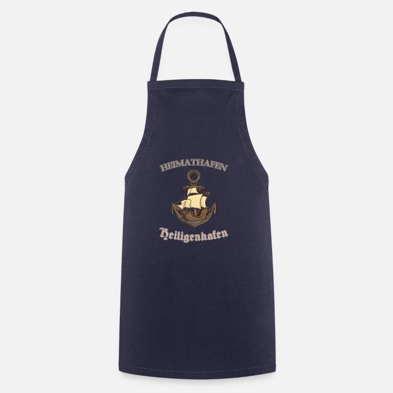 Heimathafen Heiligenhafen als Geschenk - Kochschürze - Navy