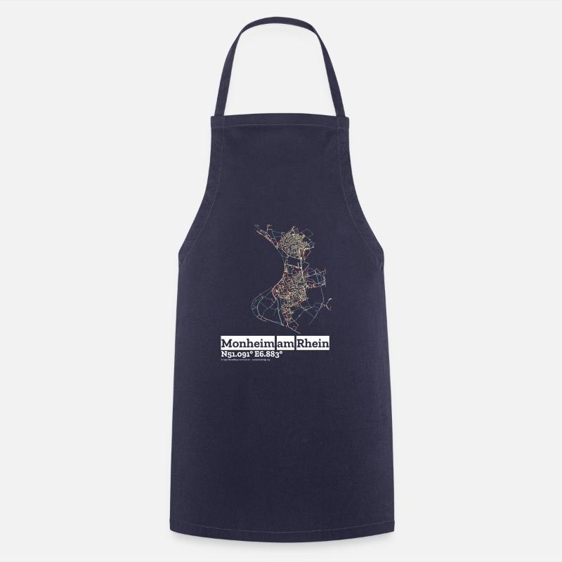 Monheim am Rhein Basic Pastels - Cooking Apron - navy