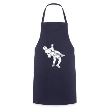 Ringen Wrestler Suplex Kampfsport Wrestling - Kochschürze - Navy - Vorne - AI Model Male 185 dark (185cm)