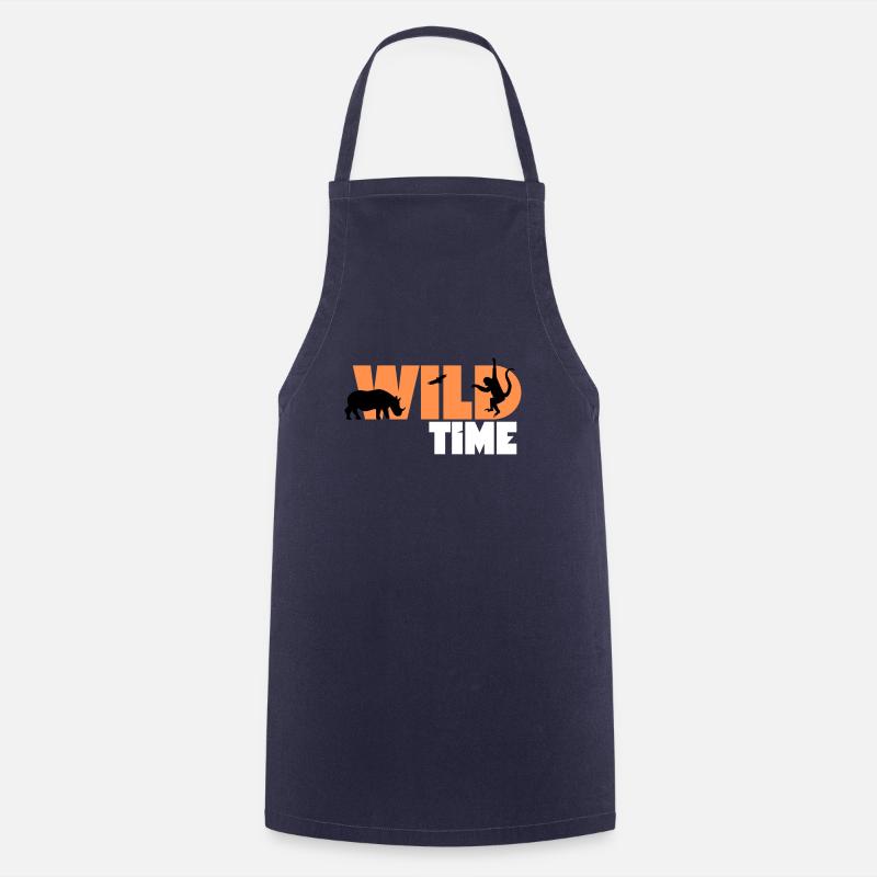 temps sauvage - Tablier de cuisine - marine