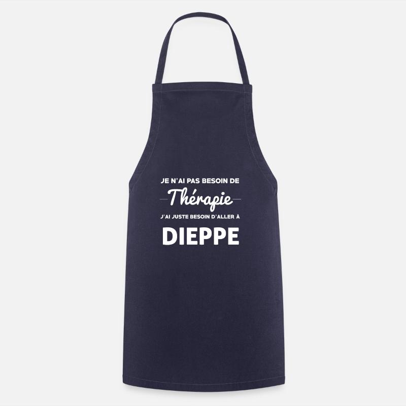 DIEPPE THÉRAPIE - Tablier de cuisine - marine
