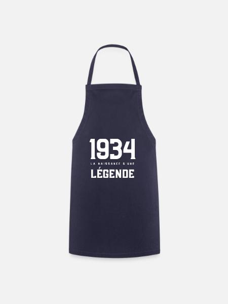 T Shirt 1934 Die Geburt einer Legende - Kochschürze - Navy