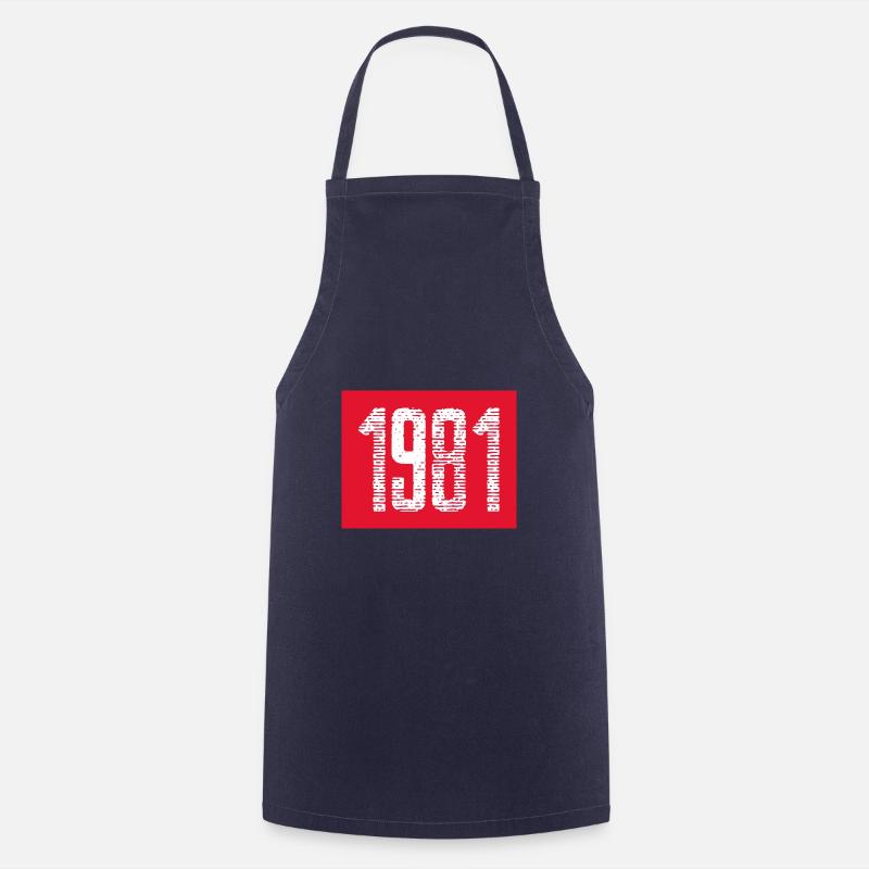 1981 - Tablier de cuisine - marine