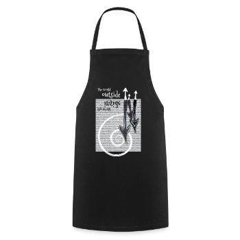 The inner world - Cooking Apron - black - Front - AI Model Male 185 dark (185cm)