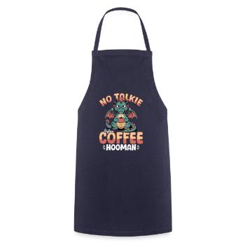 Dragon Coffee Mythical Creatures - Cooking Apron - navy - Front - AI Model Male 185 dark (185cm)