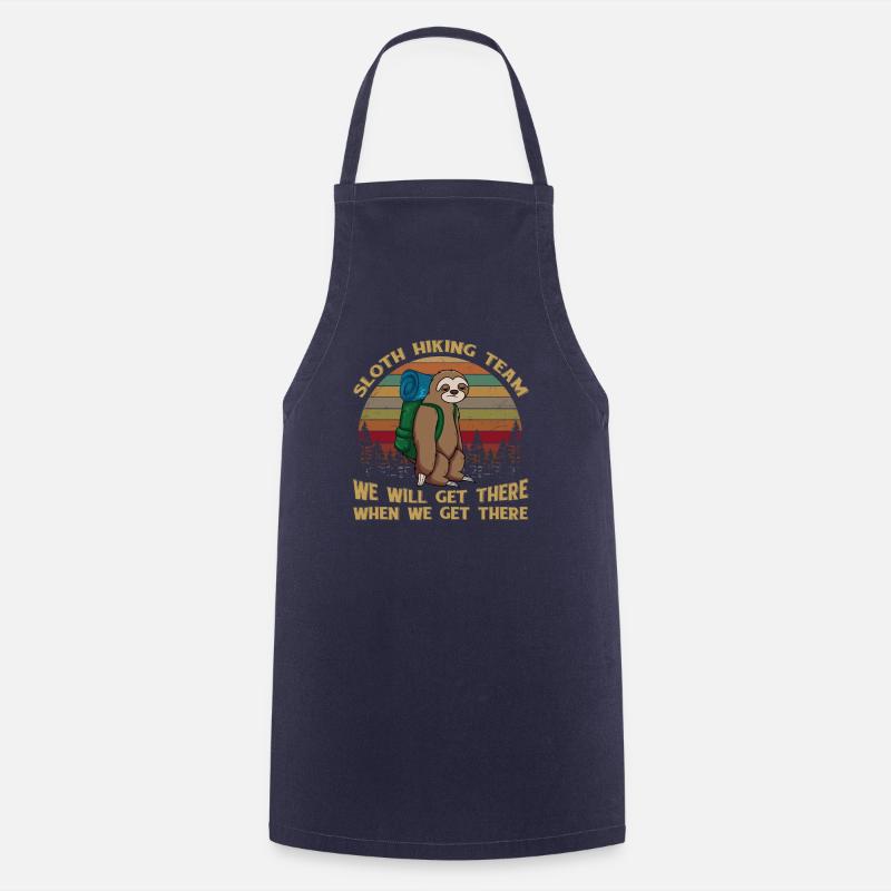 Sloth Hiking Team We Will Get There When We Get - Kochschürze - Navy