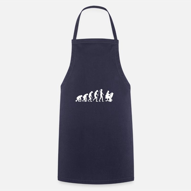 Cadeau de dentiste Evolution - Tablier de cuisine - marine