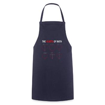Mathe Herz Valentinstag Schule Ingenieur für Stude - Kochschürze - Navy - Vorne - AI Model Male 185 dark (185cm)