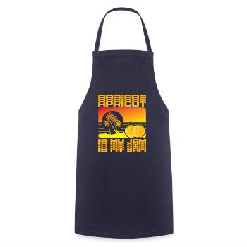 Apricot is my Jam - Cooking Apron - navy - Front - AI Model Male 185 dark (185cm)