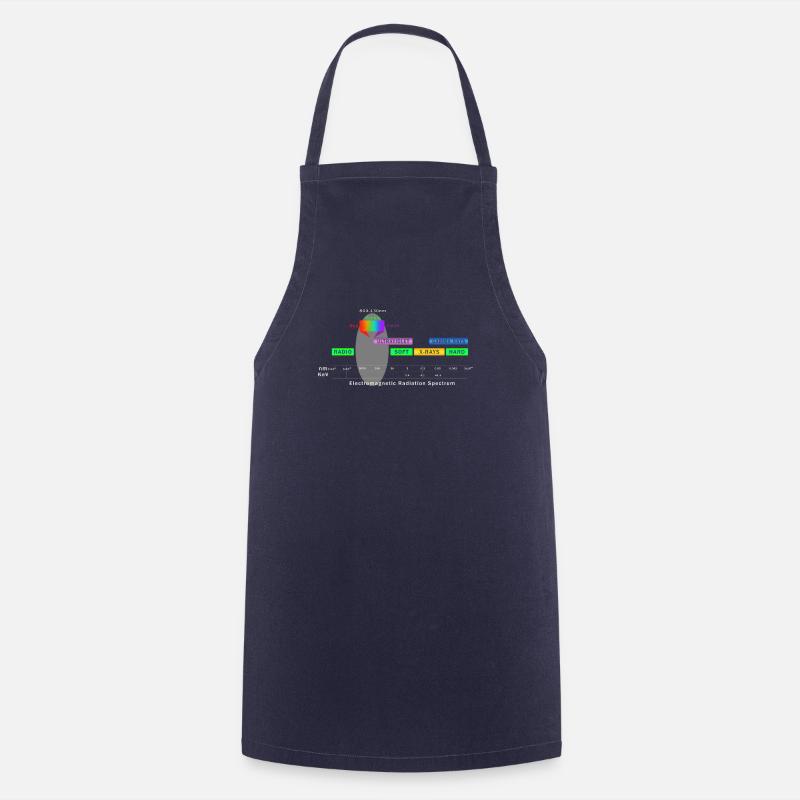 Electromagnetic Radiation Spectrum - Cooking Apron - navy