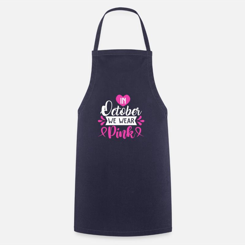 pink October - Cooking Apron - navy
