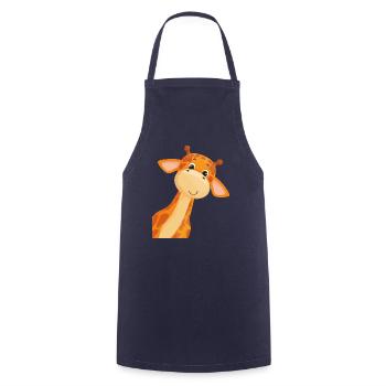 giraffe - Cooking Apron - navy - Front - AI Model Male 185 dark (185cm)