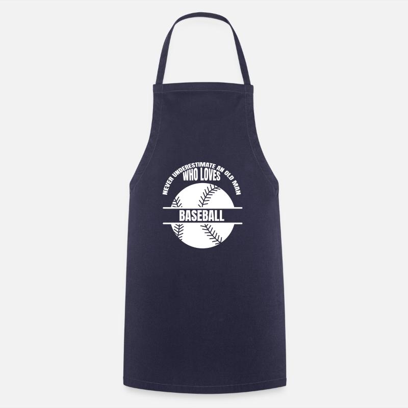 Baseball Baseball Lover Cadeau Jeu de baseball - Tablier de cuisine - marine