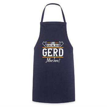 Gerd Geschenkidee Geschenk Geburtstag - Kochschürze - Navy - Vorne - AI Model Male 185 dark (185cm)