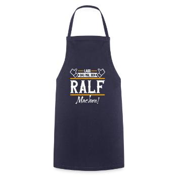 Ralf Geschenkidee Geschenk Geburtstag - Kochschürze - Navy - Vorne - AI Model Male 185 dark (185cm)