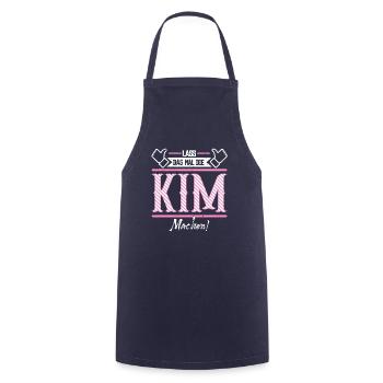 Kim Geschenkidee Geschenk Geburtstag - Kochschürze - Navy - Vorne - AI Model Male 185 dark (185cm)