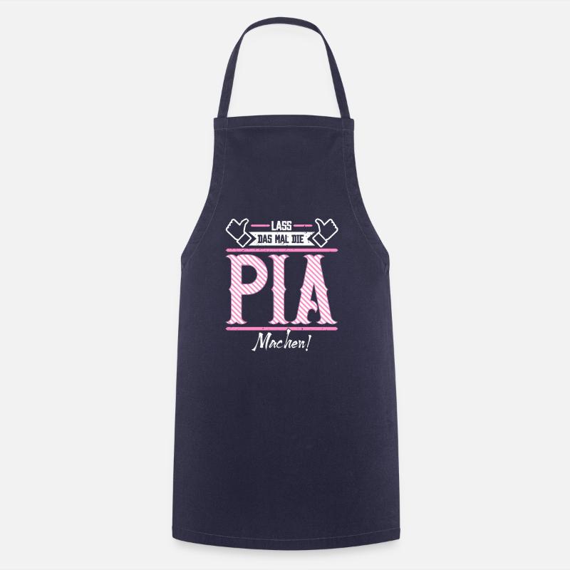 Pia Geschenkidee Geschenk Geburtstag - Kochschürze - Navy