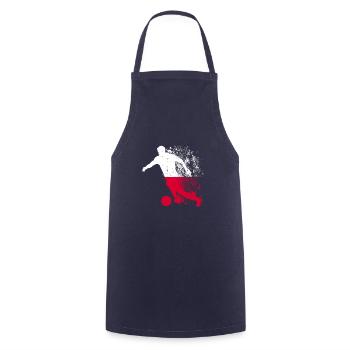 Poland National Team World Cup - Cooking Apron - navy - Front - AI Model Male 185 dark (185cm)