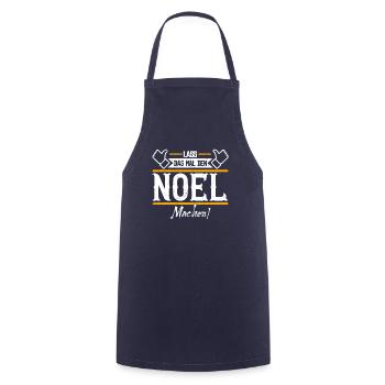 Noel Geschenkidee Geschenk Geburtstag - Kochschürze - Navy - Vorne - AI Model Male 185 dark (185cm)