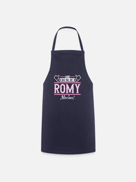Romy Geschenkidee Geschenk Geburtstag - Kochschürze - Navy