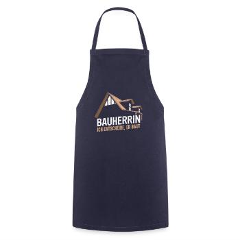 Bauherr Hausbauer Häuslebauer - Kochschürze - Navy - Vorne - AI Model Male 185 dark (185cm)