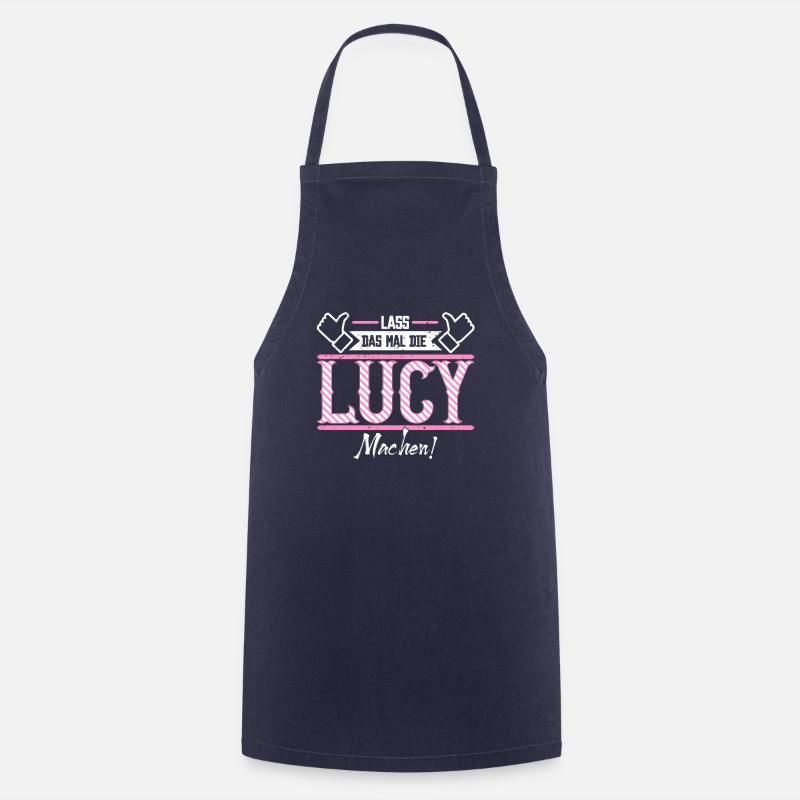 Lucy Geschenkidee Geschenk Geburtstag - Kochschürze - Navy